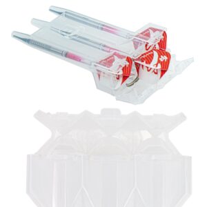 Etui na lotki rzutki Bulls Acra clear otwarte