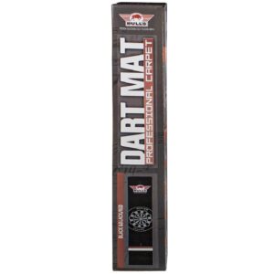 Dartmatte Bulls Carpet czarno rot 300x65 Verpackung