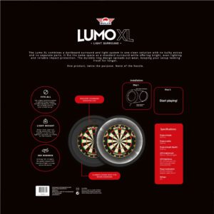 Oświetlenie do tarczy Bulls Lumo XL opakowanie tył