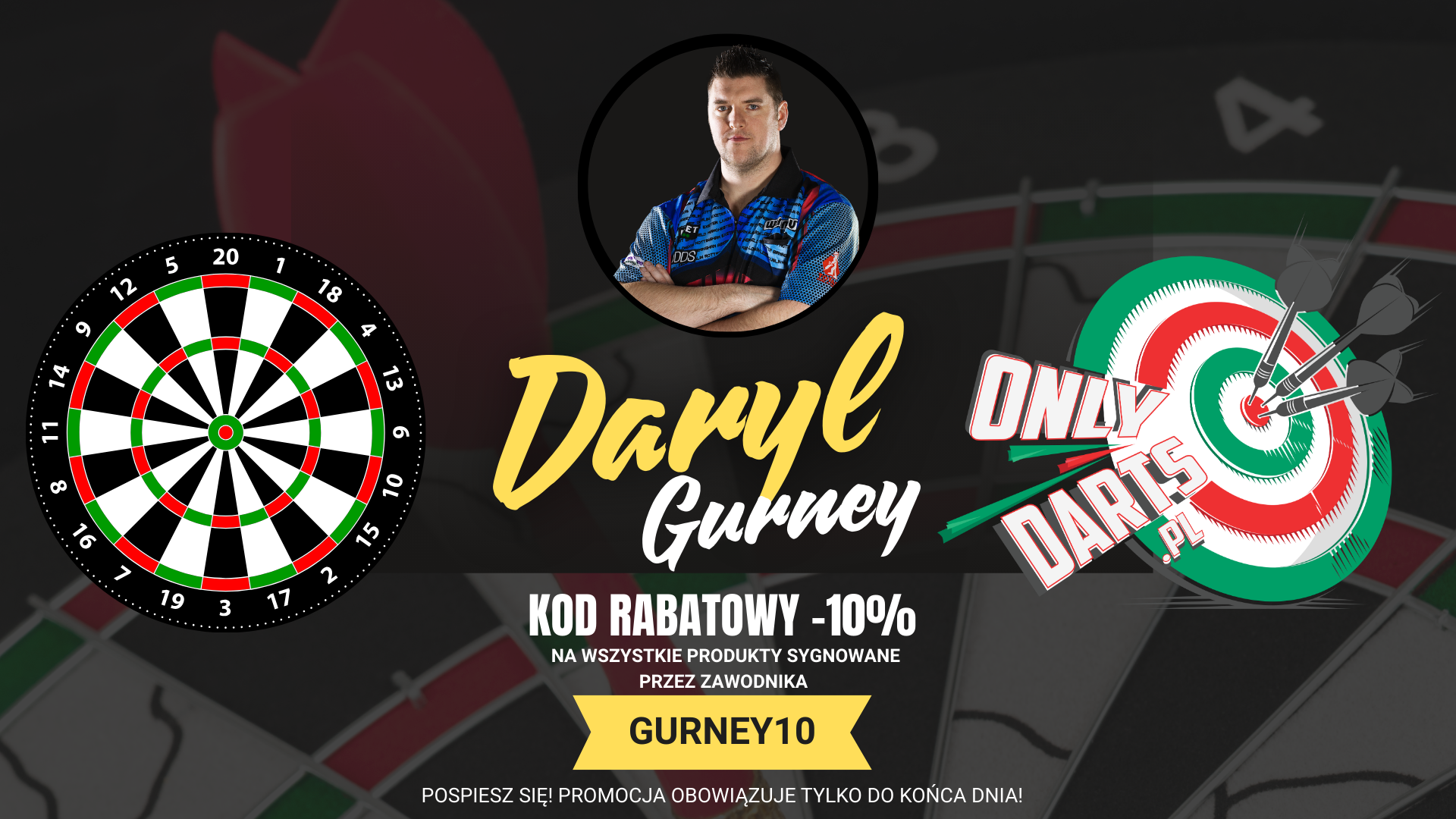 Daryl Gurney - Październik z Zawodnikiem w OnlyDarts.pl