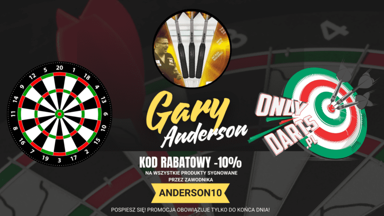 gary anderson kod rabatowy onlydarts pl