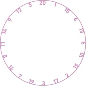 Ring punktowy Bulls Number ring pink