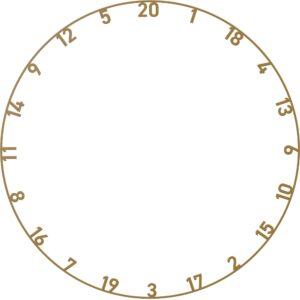 Ring punktowy Bulls Number ring gold