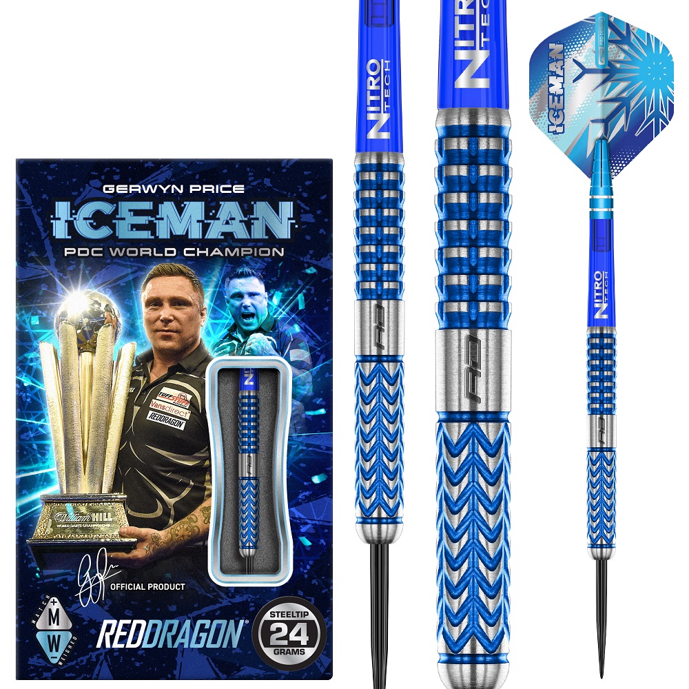 Šípky Red Dragon Gerwyn Price Glacier 24g 2802