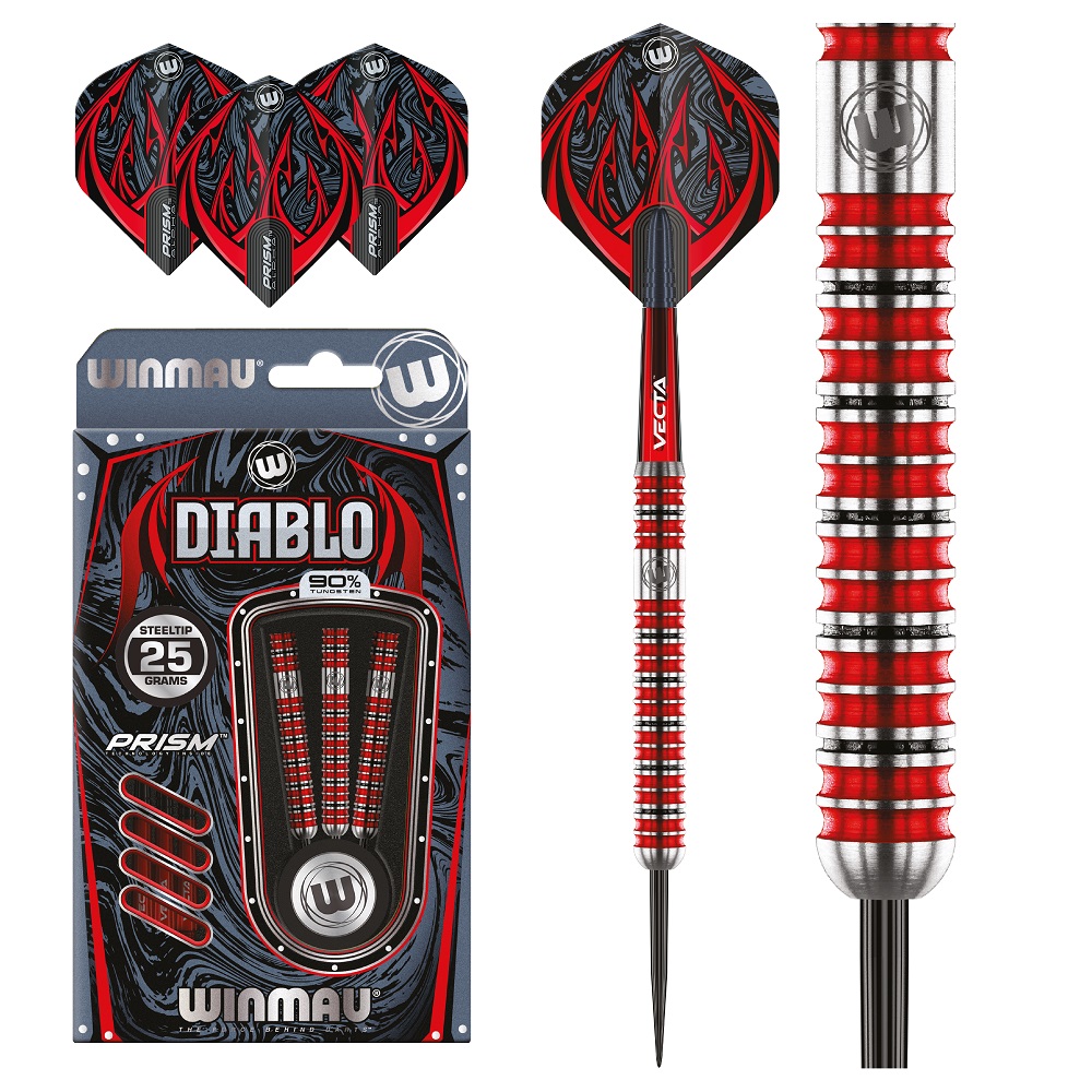 Lotki rzutki Winmau Diablo proste 25g 1480
